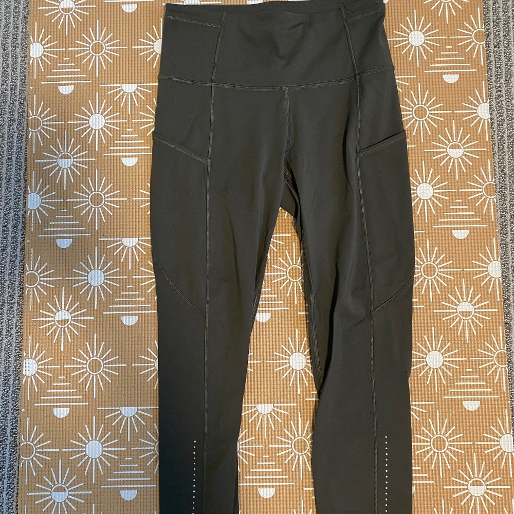 Size 4 Lululemon Fast and Free High-Rise Crop 19”